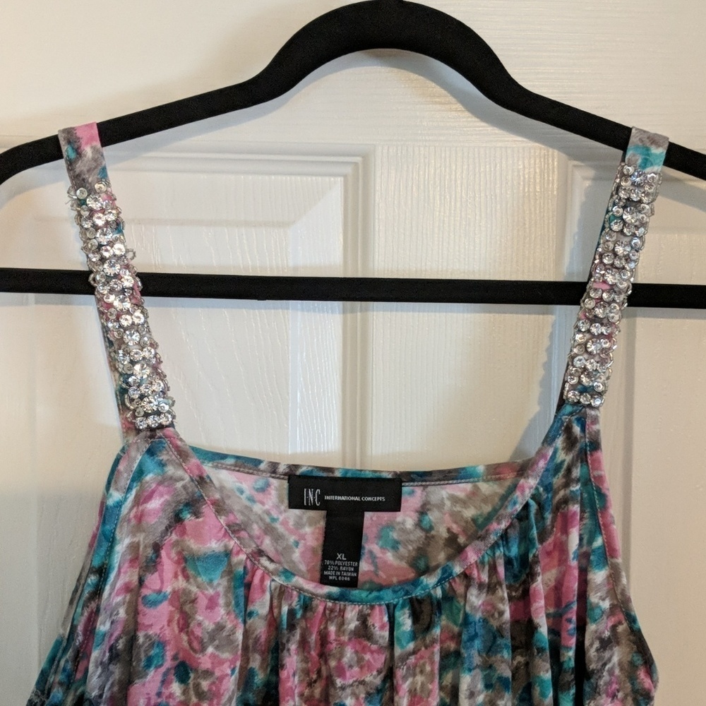 INC Embellished Straps Tank Top NWT - Picture 2 of 2